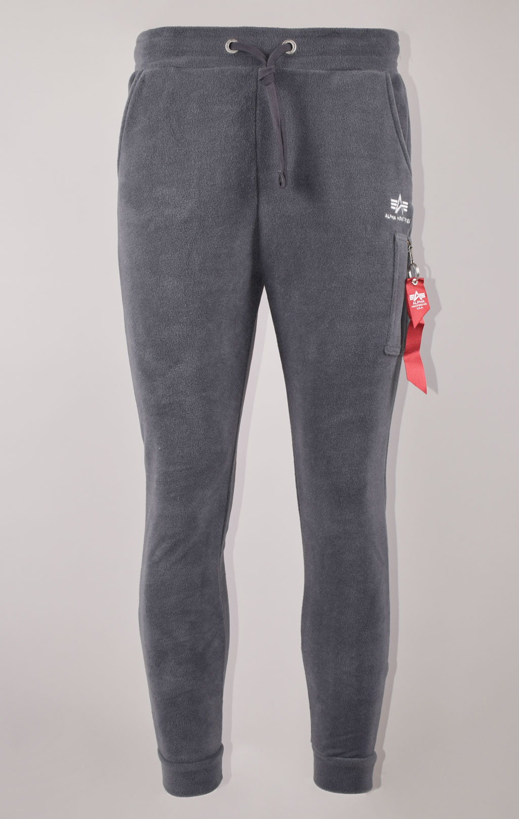 Брюки спортивные джоггеры ALPHA INDUSTRIES BASIC JOGGER SL POLAR greyblack 