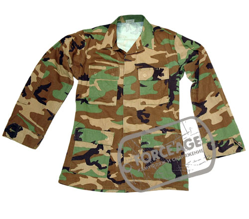 Куртка BDU без нашивок camo woodland Куртка BDU без нашивок camo woodland
