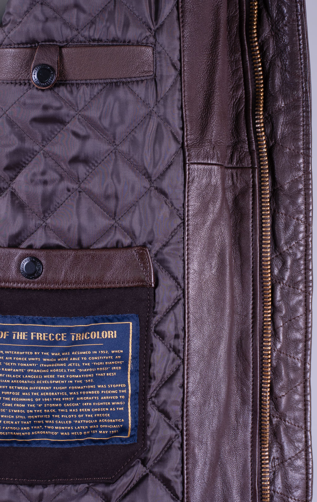 Куртка-пилот AERONAUTICA MILITARE кожа FW 26/27/IT marrone (PN 0846) 