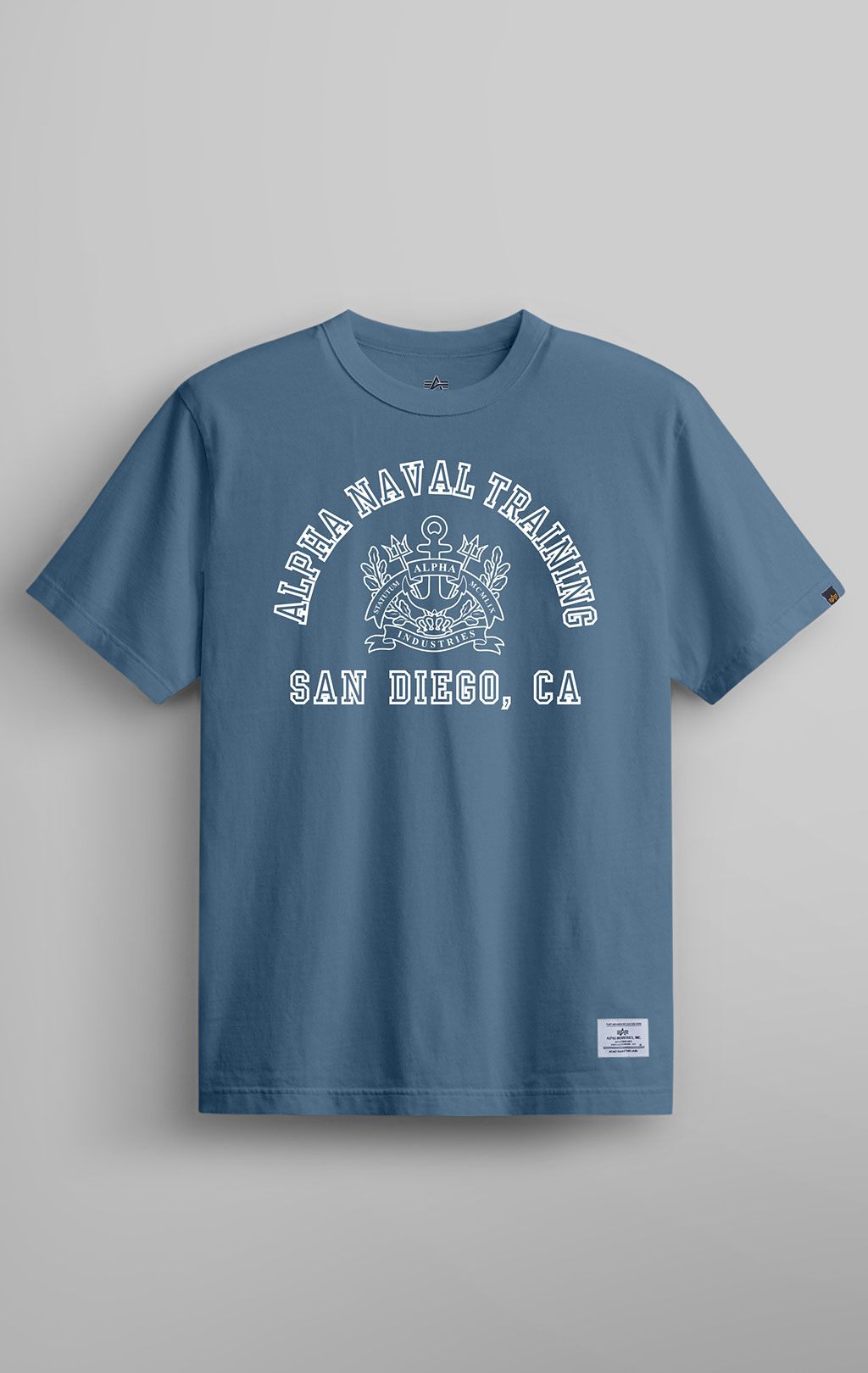 Футболка ALPHA INDUSTRIES ALPHA NAVAL BASE SAN DIEGO TEE SS 24 copen blue 