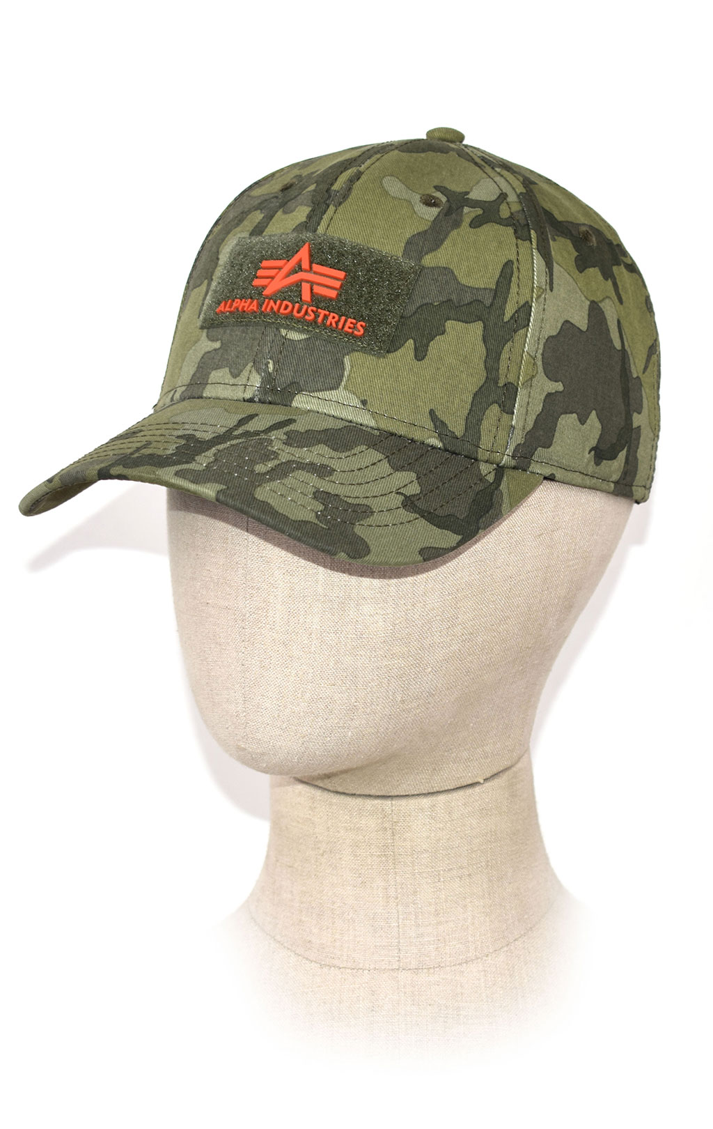 Бейсболка ALPHA INDUSTRIES VELCRO CAP II olive camo 