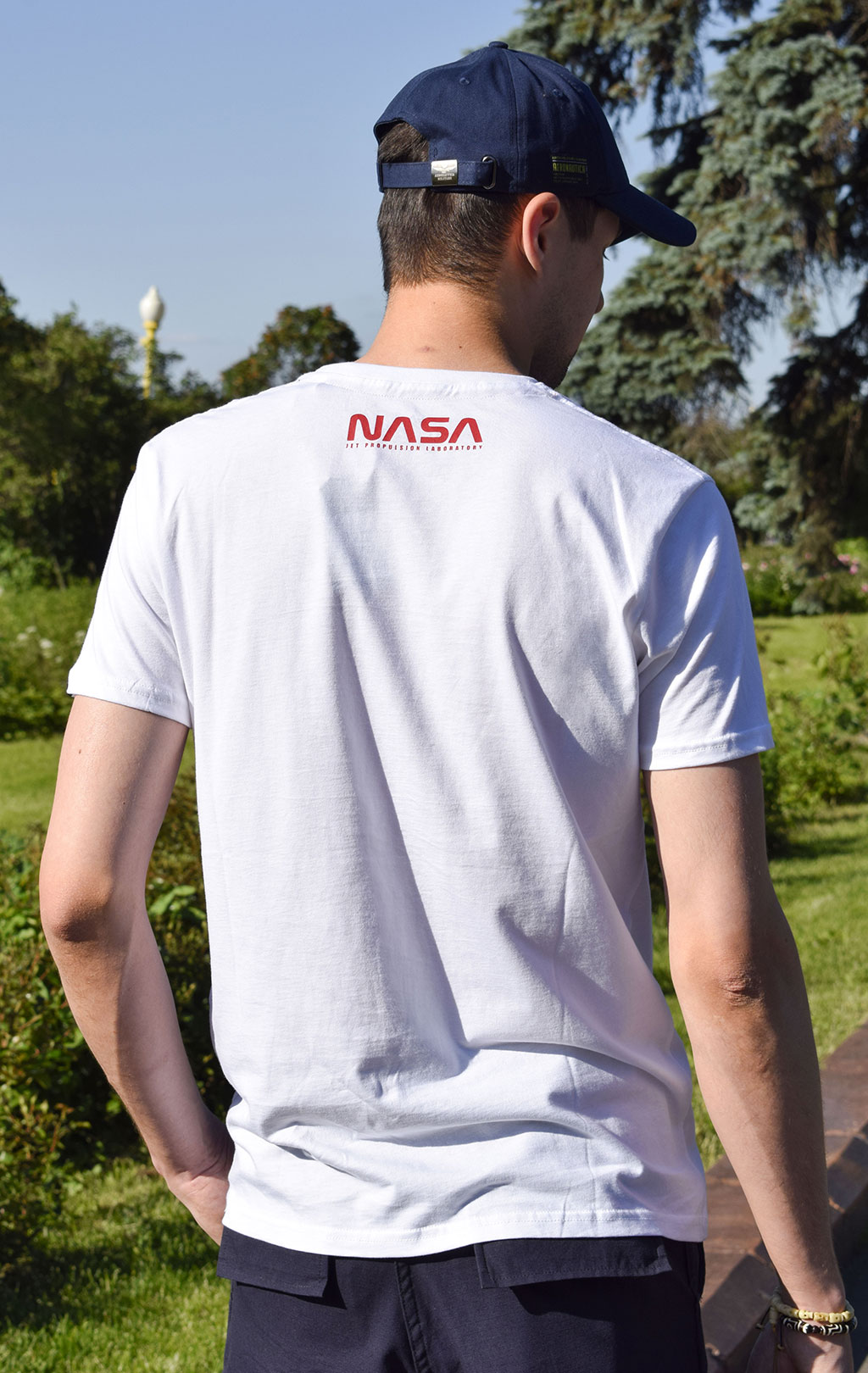 Футболка ALPHA INDUSTRIES NASA GRAND TOUR white 