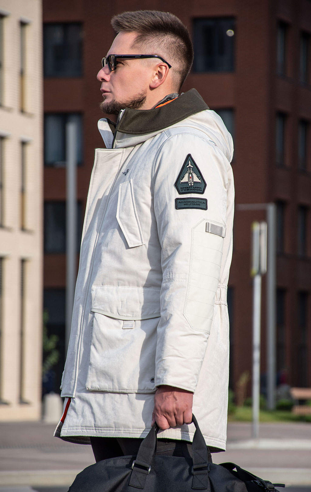 Парка AERONAUTICA MILITARE FW 24/25/CN white beige (AB 2195) 