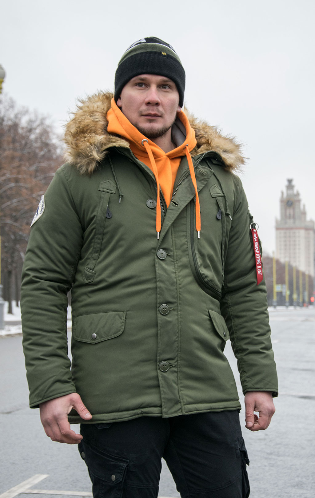 Аляска ALPHA INDUSTRIES POLAR dark green 