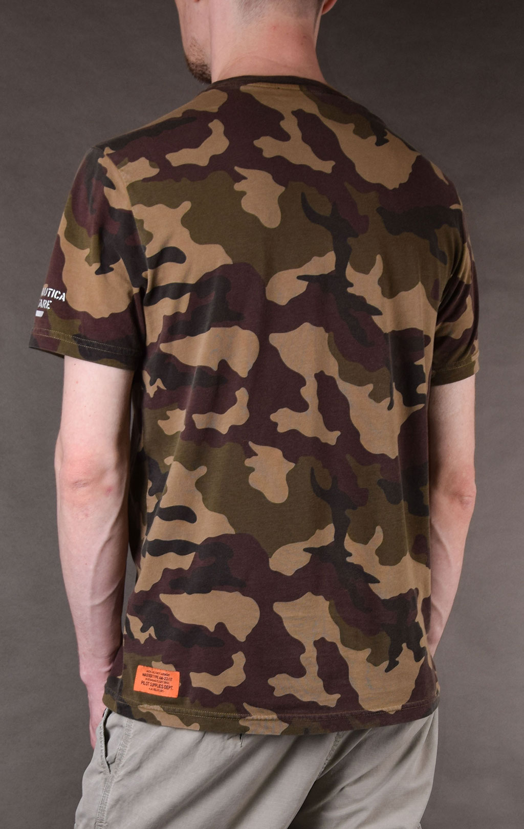 Футболка AERONAUTICA MILITARE SS19 camouflage verde (TS 1604)