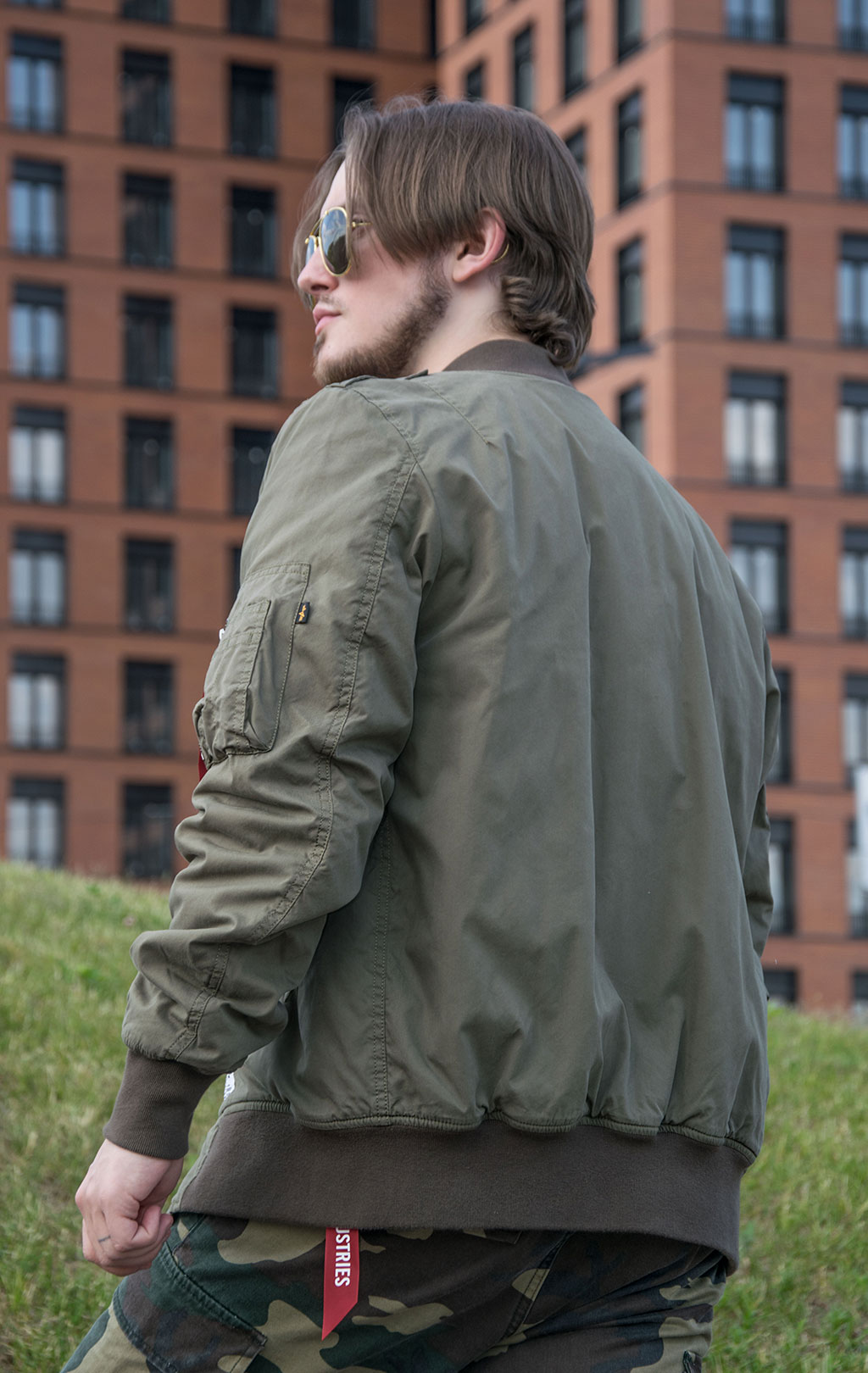 Ветровка ALPHA INDUSTRIES CTN GEN-II FLIGHT JACKET L-2B SS 23 m OG-107 green 