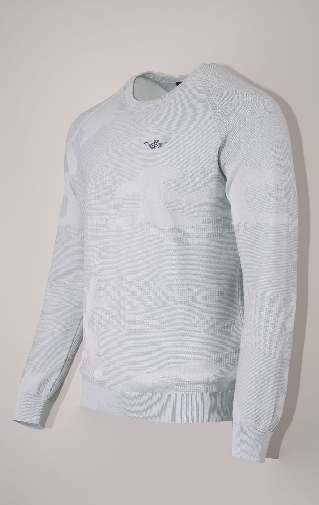 Свитер лёгкий AERONAUTICA MILITARE SS 24 m/IN light blue (MA 1500) 