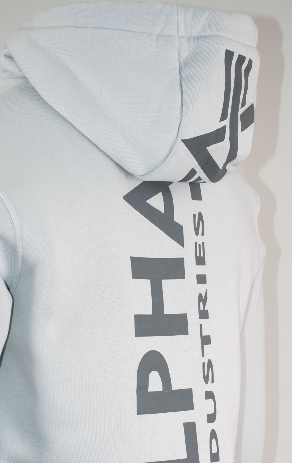 Толстовка ALPHA INDUSTRIES BACK PRINT HOODY pastel grey 