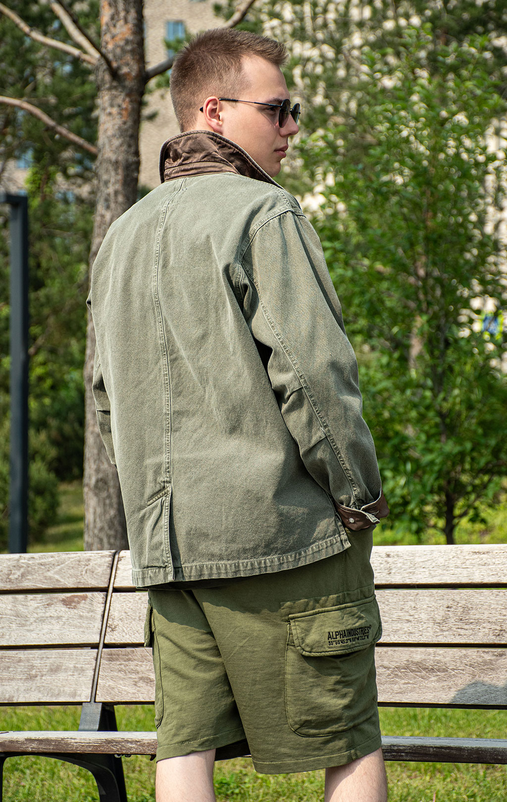 Ветровка ALPHA INDUSTRIES CTN CHORE COAT SS 25 m OG-107 green 