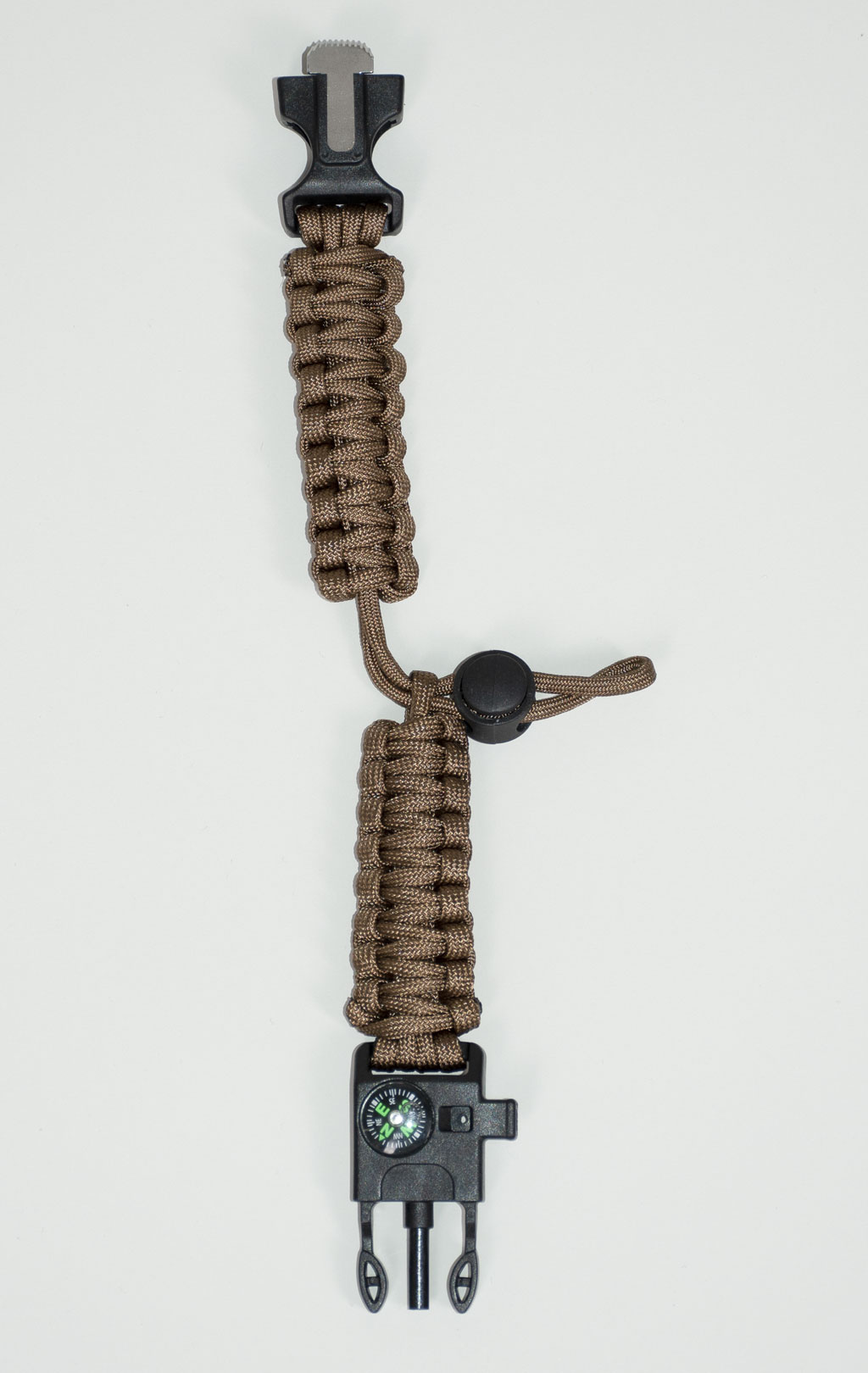 Браслет SABADO PARACORD огниво-компас-свисток-утяжка coyote sd-03 