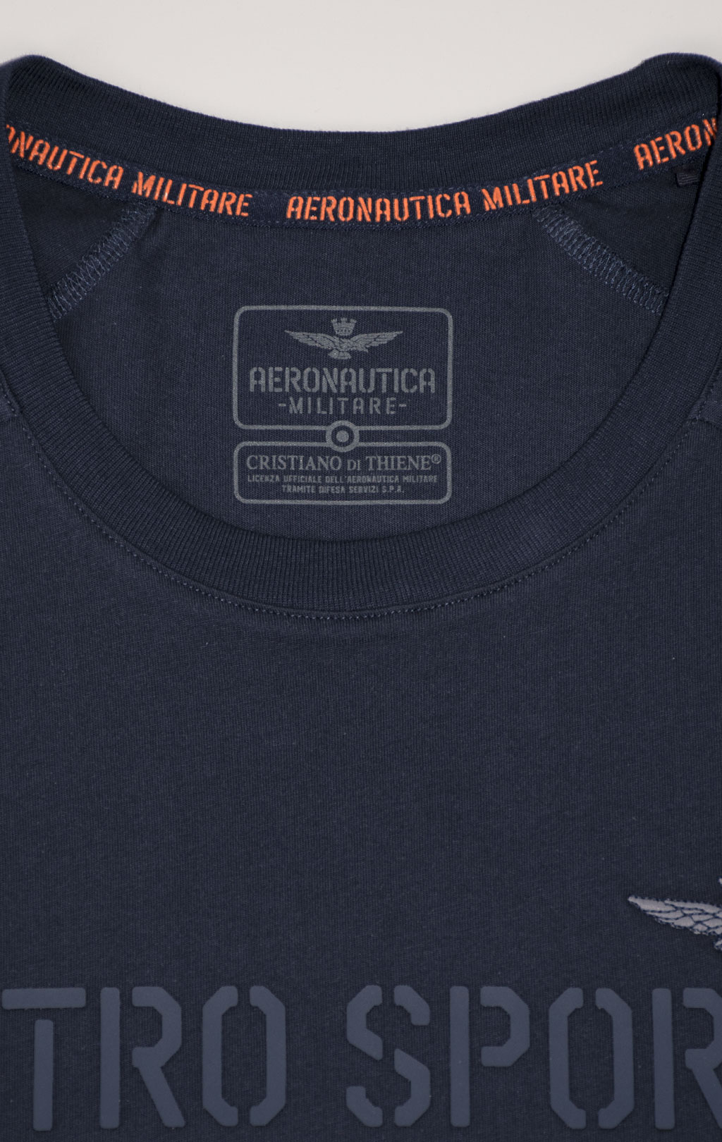 Футболка AERONAUTICA MILITARE SS 24/TR blue navy (TS 2207) 