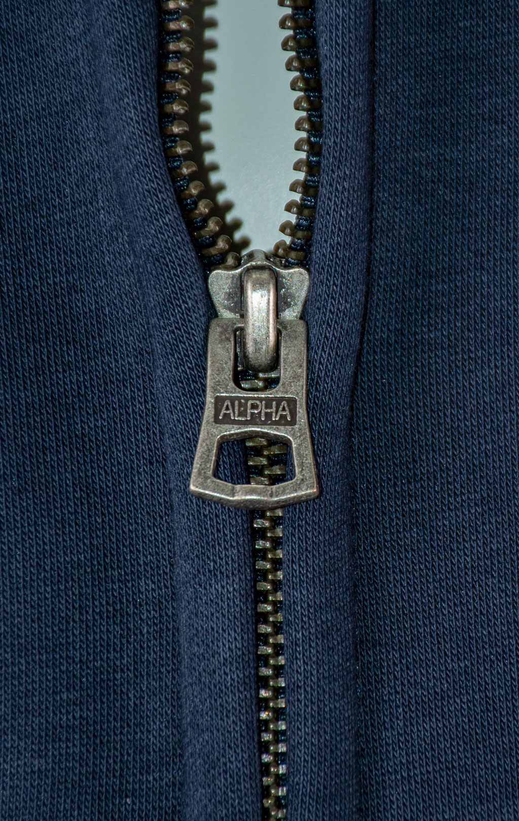 Толстовка ALPHA INDUSTRIES BASIC ZIP HOODY SMALL LOGO rep. blue 