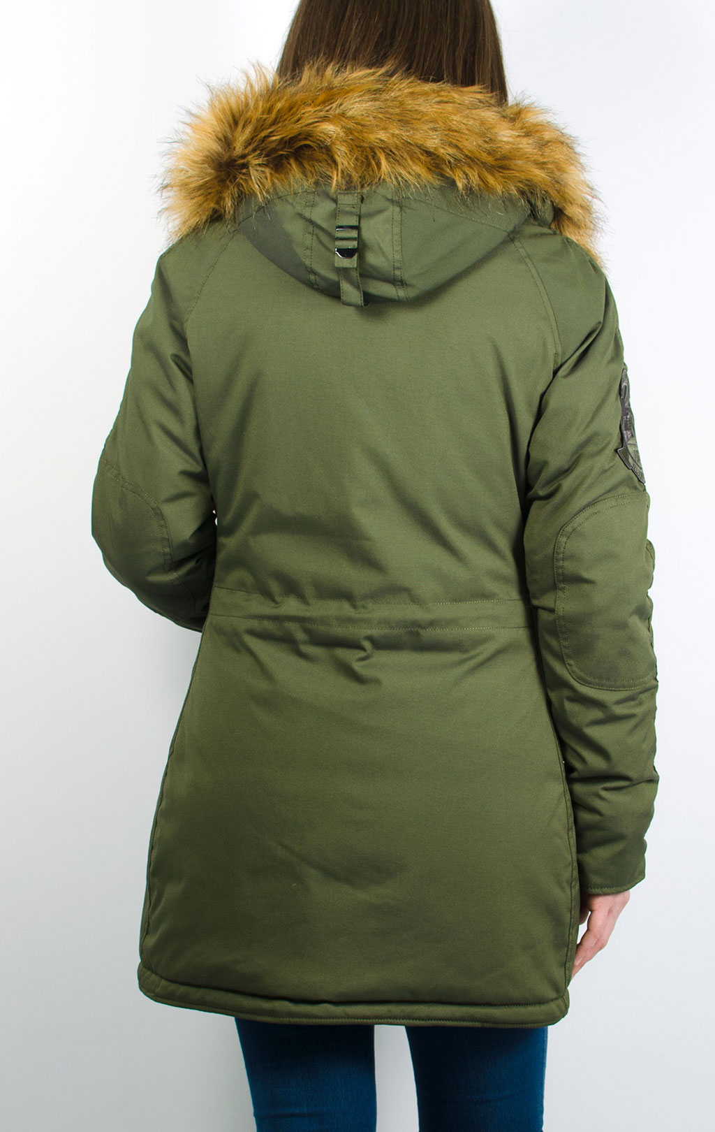 Женская аляска ALPHA INDUSTRIES EXPLORER dark green 