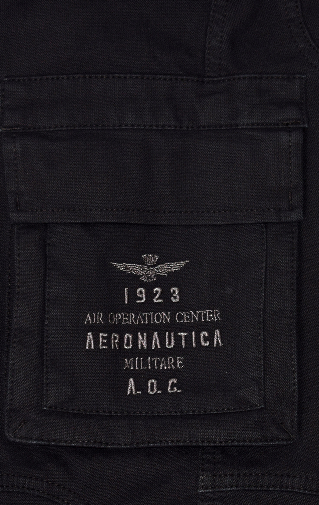 Брюки-карго AERONAUTICA MILITARE плотные FW 21/22/AL jet black (PA 1432) 