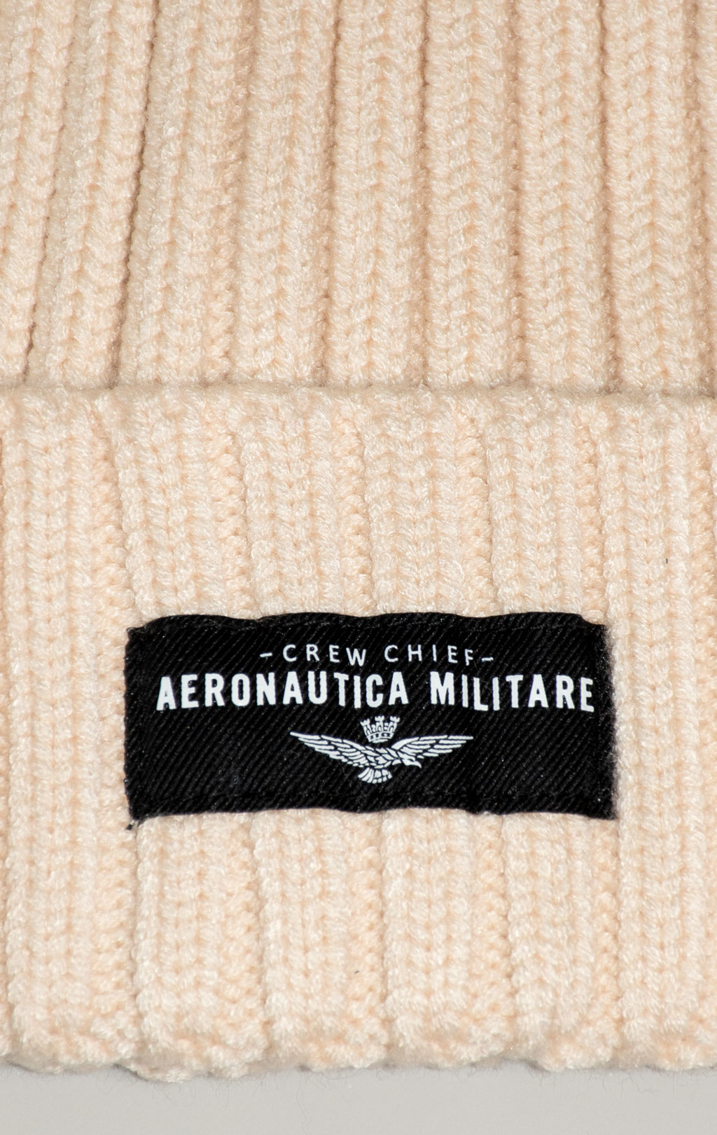 Шапка вязаная AERONAUTICA MILITARE FW 25/26/CN ice palace (CU 0061) 