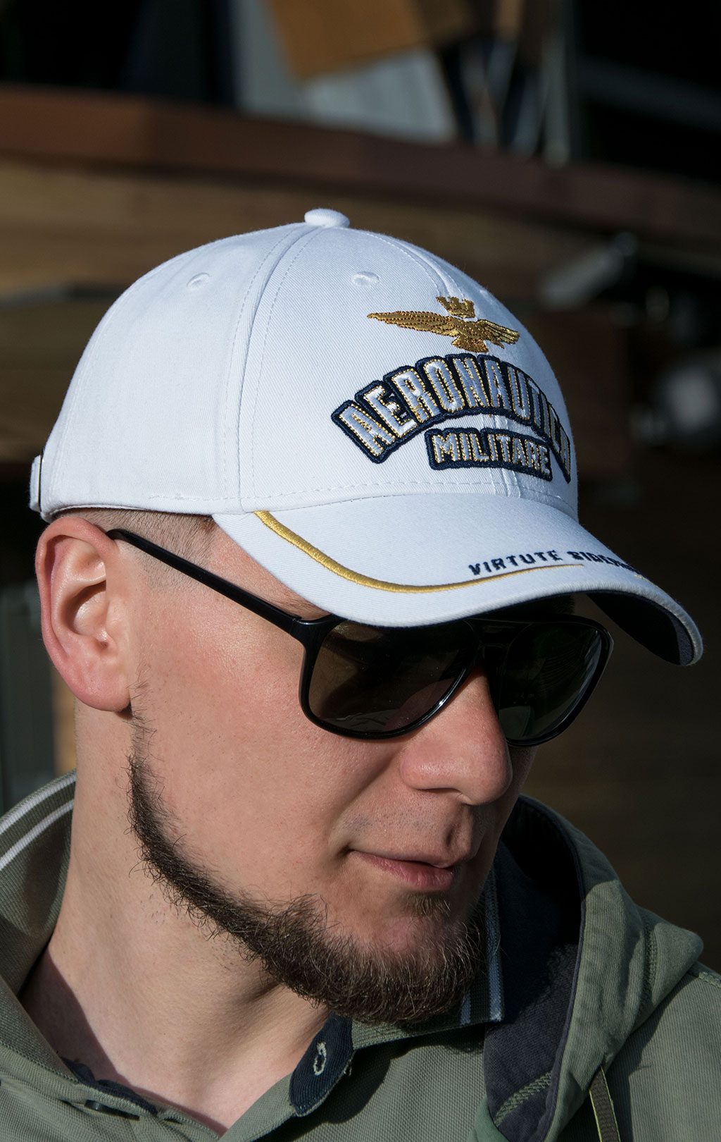Бейсболка AERONAUTICA MILITARE SS 21/CN off white (HA 1079)
