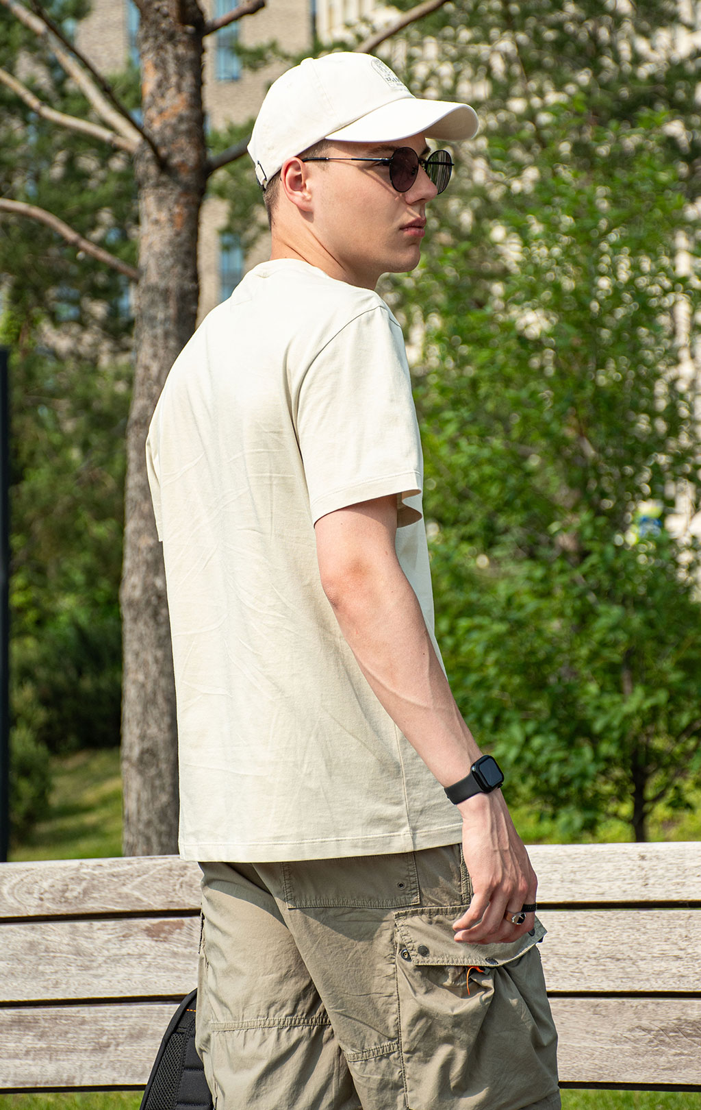 Футболка PARAJUMPERS PATCH TEE SS 25 m asparagus 