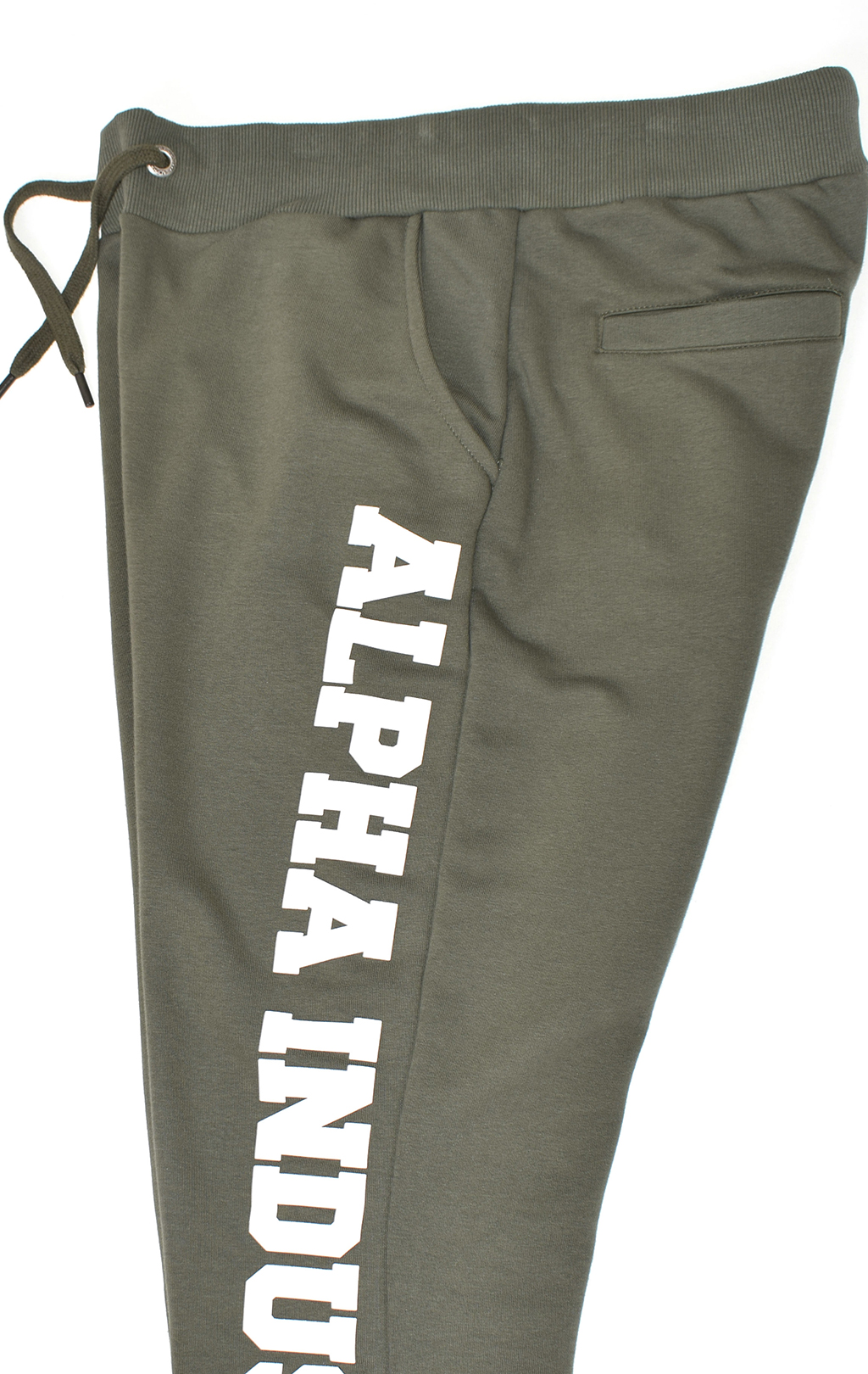 Брюки спортивные джоггеры ALPHA INDUSTRIES BIG LETTERS JOGGER dark olive 