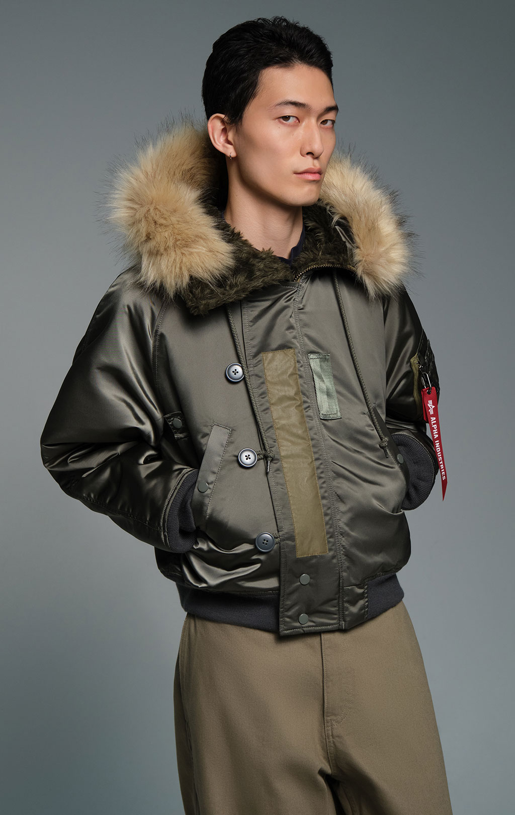 Аляска короткая ALPHA INDUSTRIES N-2B HERITAGE FIT PARKA (1950s VERSION) FW 26/27 field gray 