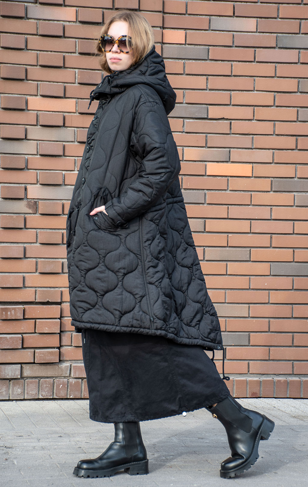Женская куртка ALPHA INDUSTRIES FISHTAIL PUFFER M-65 FW 24/25 black 