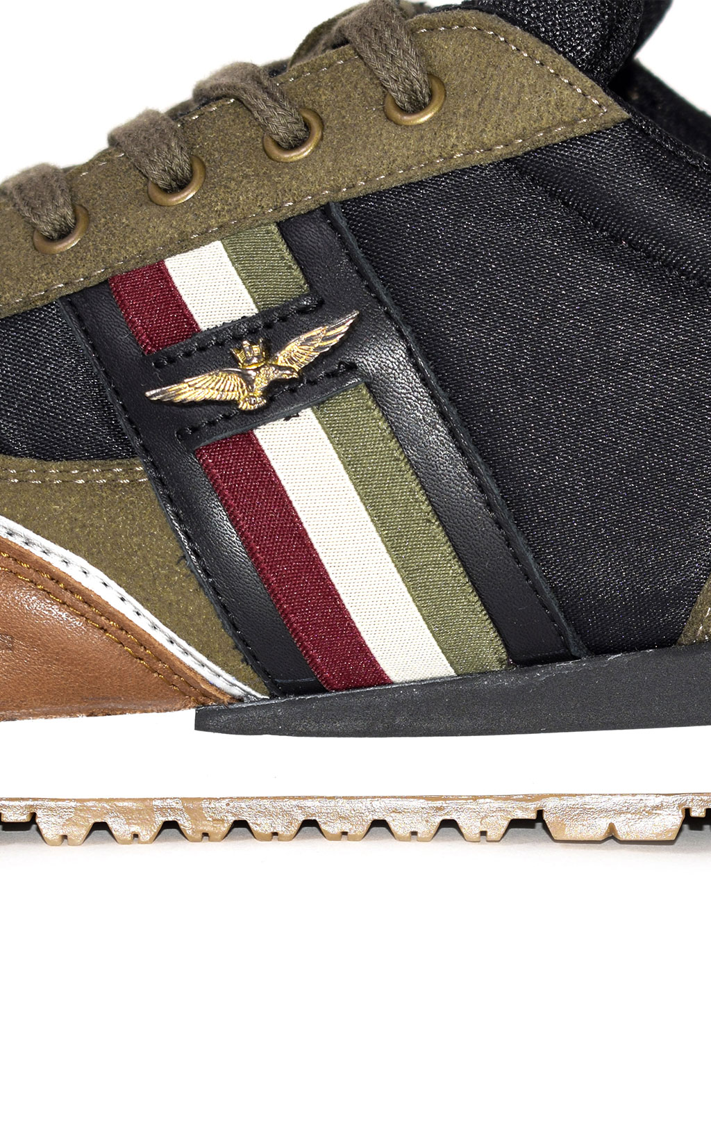 Кроссовки AERONAUTICA MILITARE SS 21 m/PT verde militare/black (SC 190)