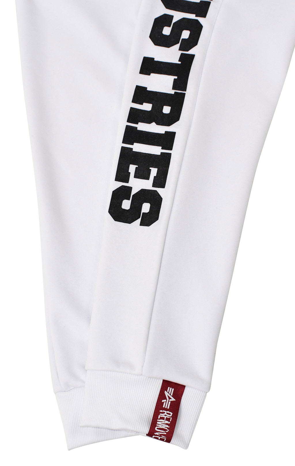 Брюки спортивные джоггеры ALPHA INDUSTRIES BIG LETTERS JOGGER white 