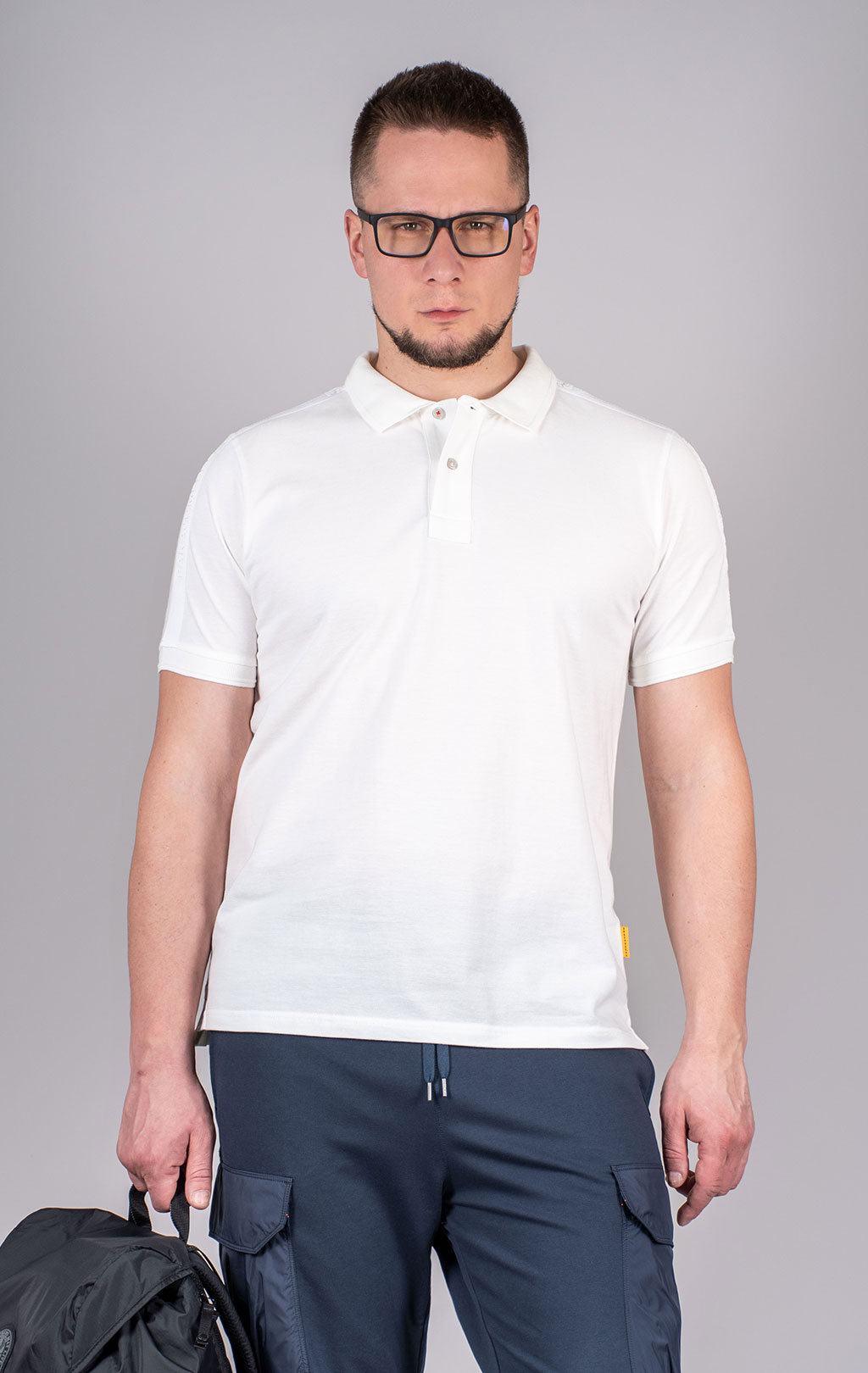 Футболка-поло PARAJUMPERS SPACE POLO SS 25 m white 