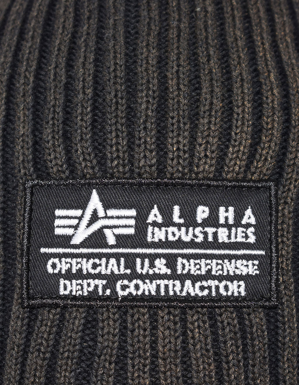 Шапка ALPHA INDUSTRIES HEAVY RIB BEANIE II black 