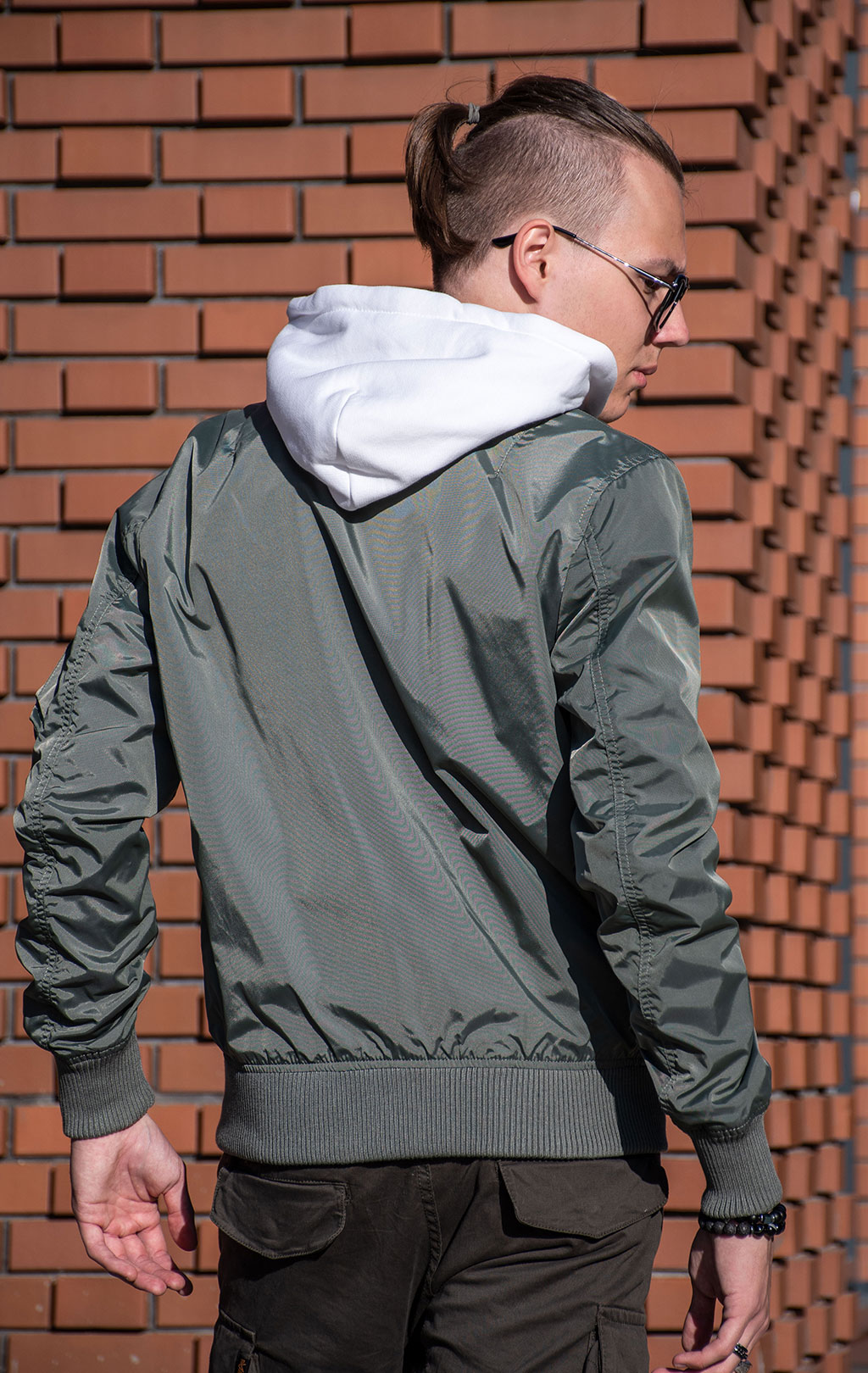 Ветровка-бомбер ALPHA INDUSTRIES TT HOOD MA-1 vintage green 