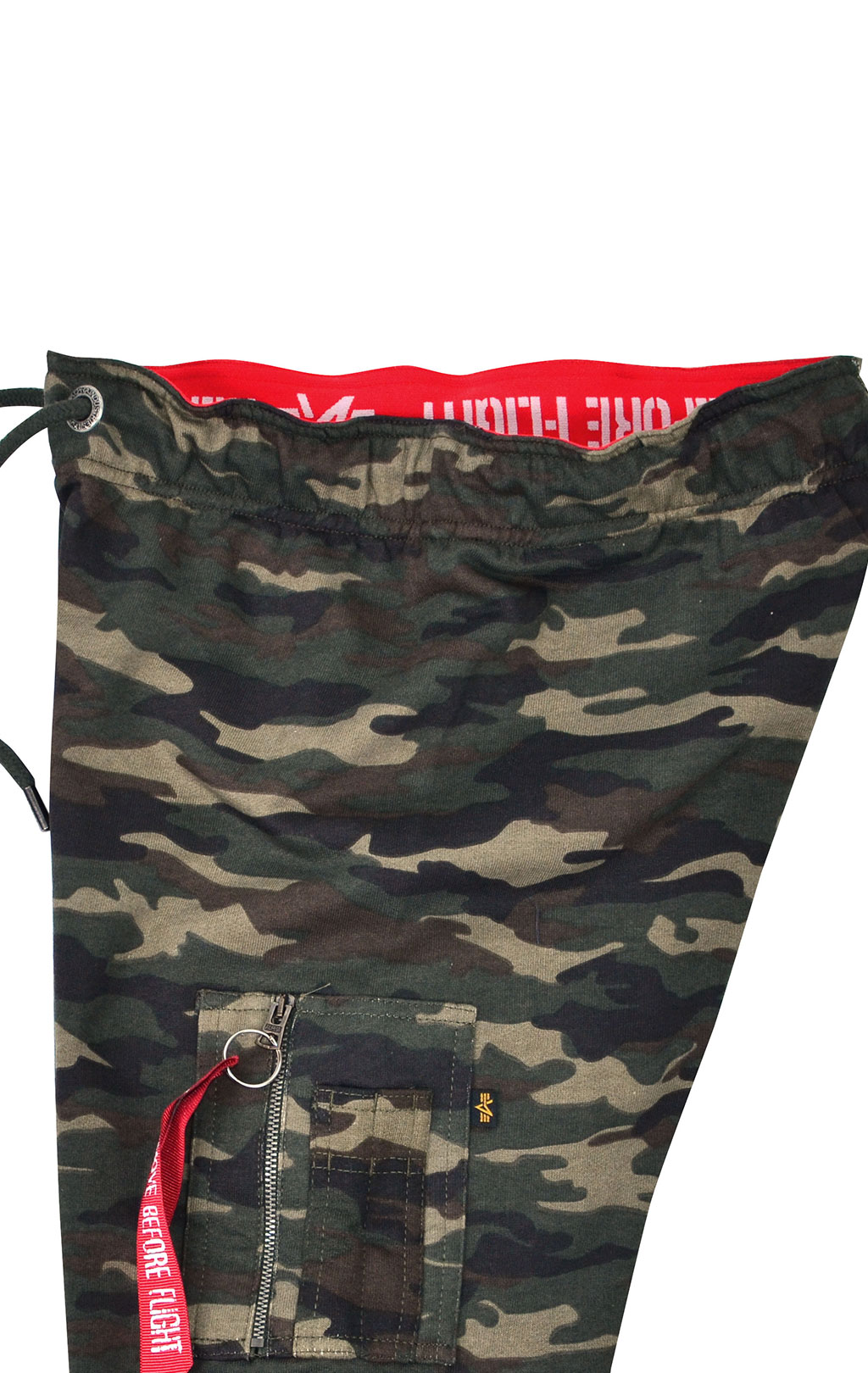 Женские брюки спортивные джоггеры ALPHA INDUSTRIES X-FIT SWEAT CARGO PANT camo woodland 65 