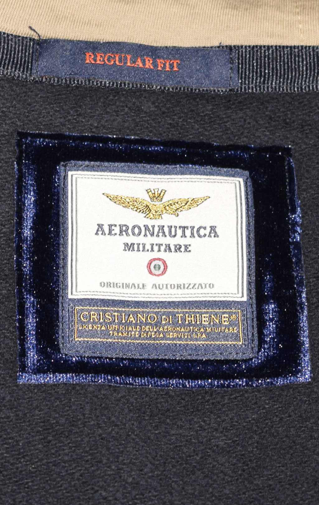 Толстовка с капюшоном AERONAUTICA MILITARE FW 22/23/TR blue scuro (FE 1743) 