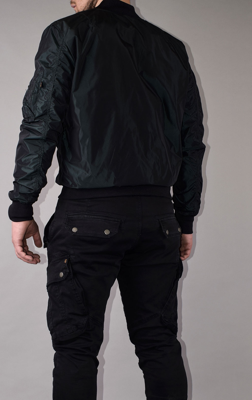 Ветровка-бомбер ALPHA INDUSTRIES LW IRIDIUM MA-1 dark petrol 