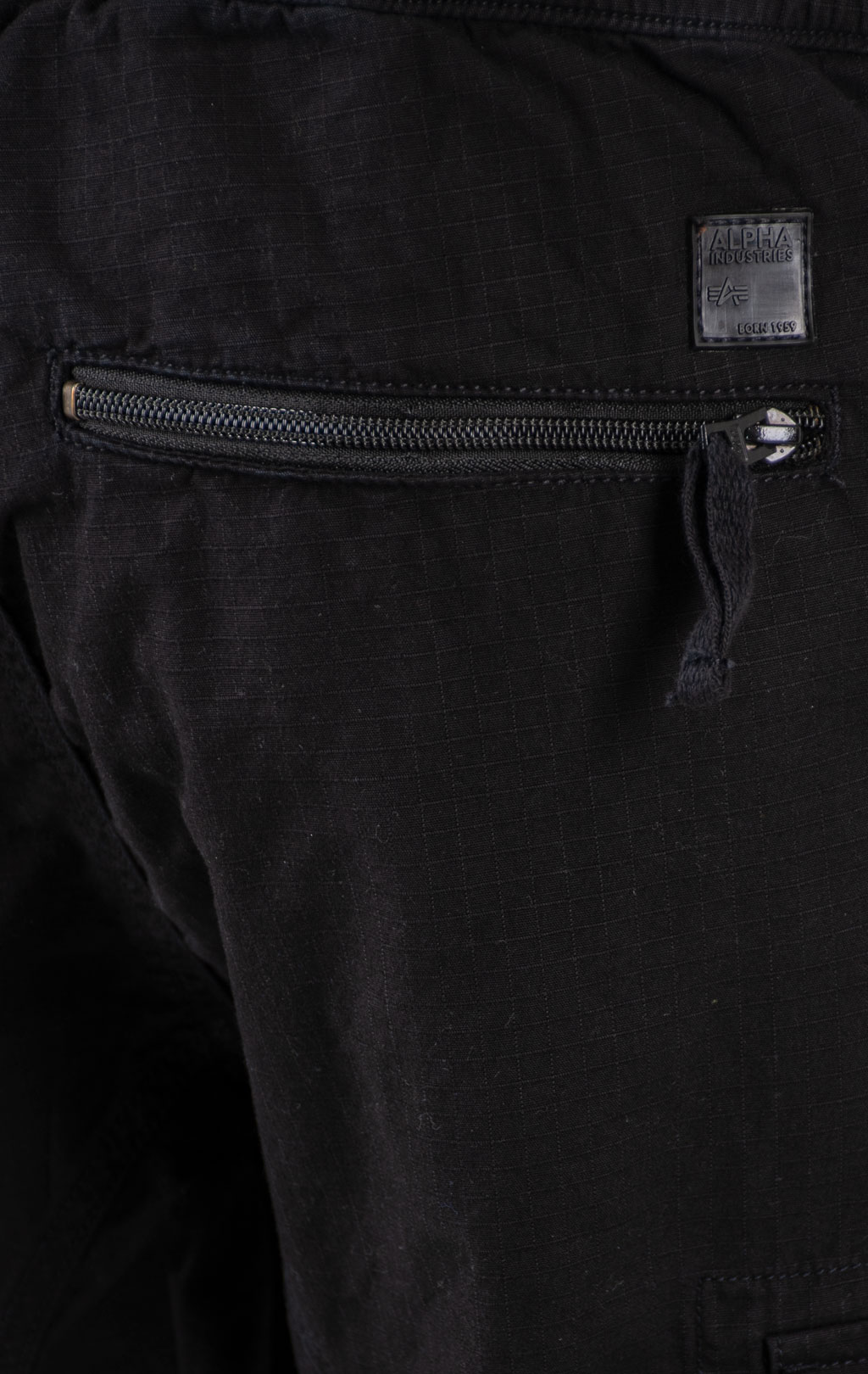 Брюки джоггеры ALPHA INDUSTRIES RIPSTOP JOGGER black 