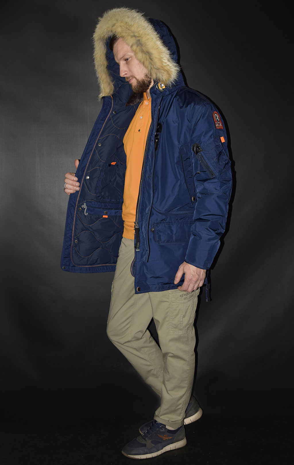 Аляска-пуховик PARAJUMPERS KODIAK cadet blue 