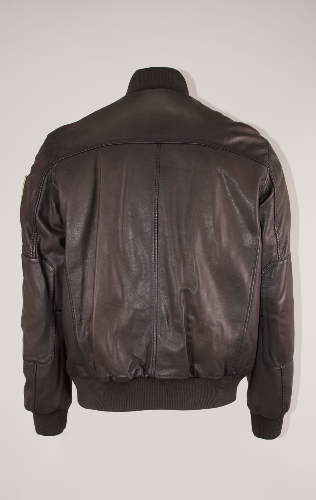Куртка-бомбер AERONAUTICA MILITARE big size кожа FW 24/25/IN marrone (PN 949) 