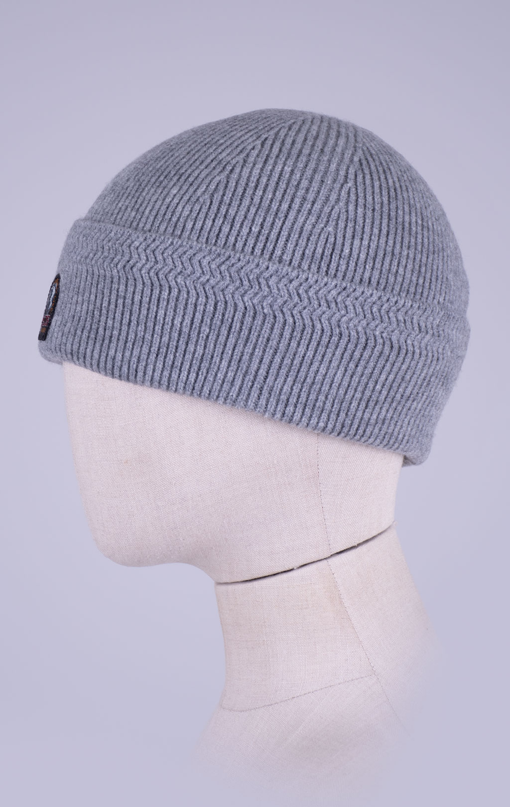 Шапка вязаная PARAJUMPERS GARMO FW 26/27 ash grey melange 