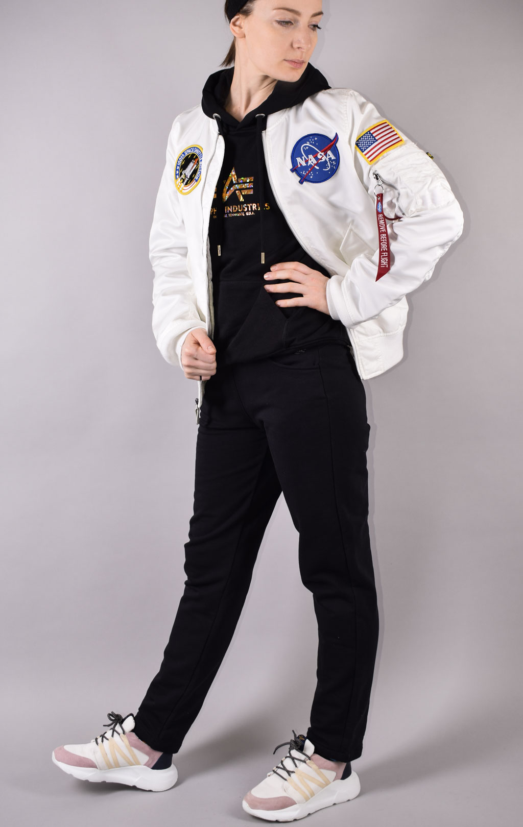 Ветровка ALPHA INDUSTRIES L-2B NASA white 