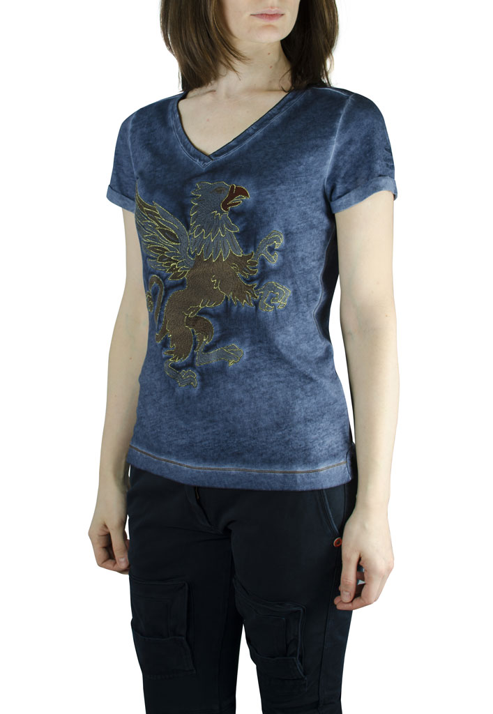 Женская футболка AERONAUTICA MILITARE blue navy (TS 1365) 