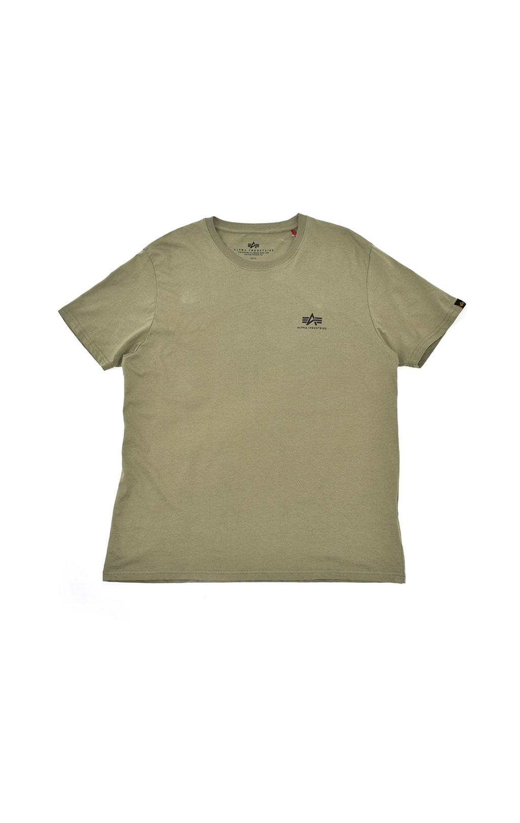 Футболка ALPHA INDUSTRIES BASIC T SMALL LOGO big size olive 