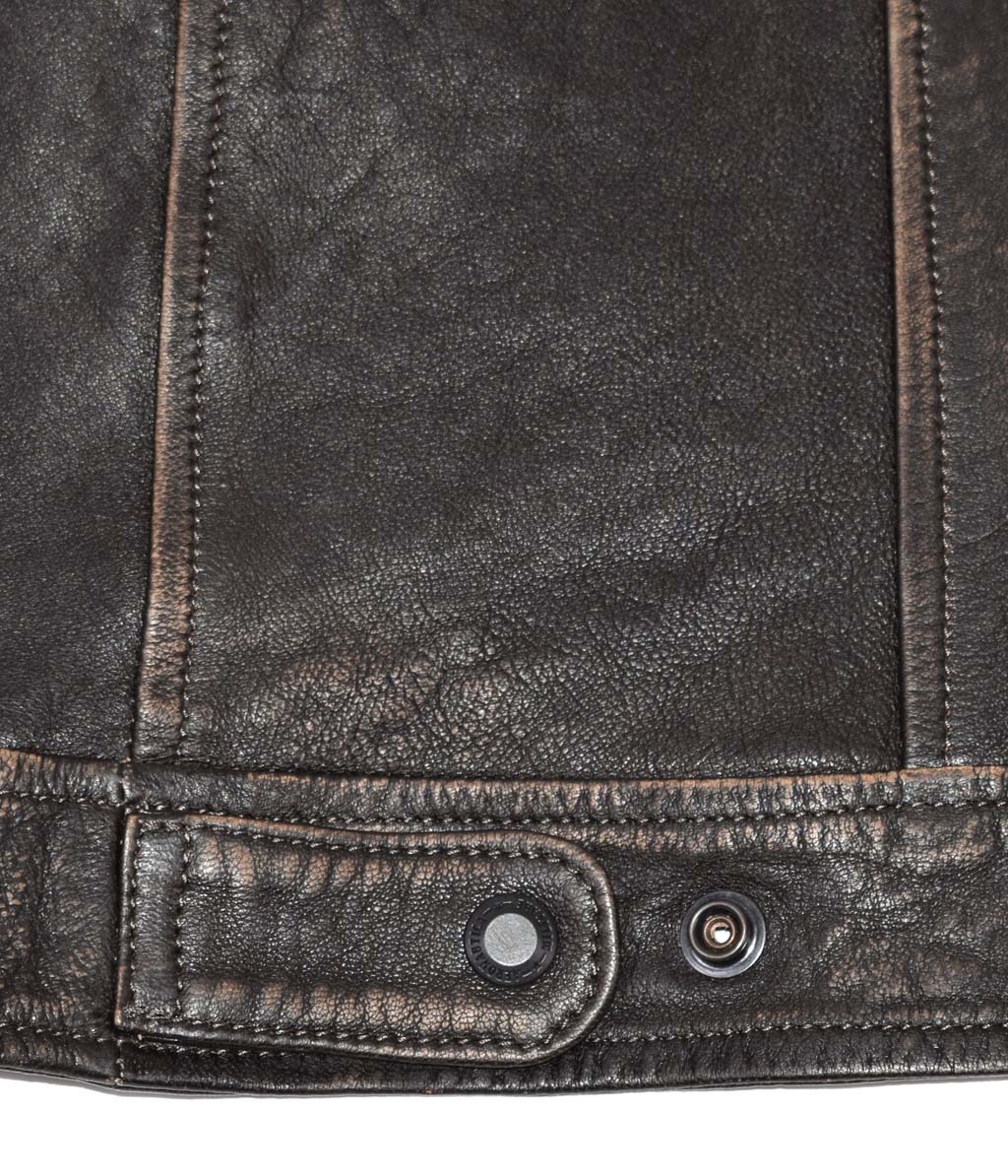 Куртка AERONAUTICA MILITARE кожа FW 20/21/IT chocolate (PN 914) 