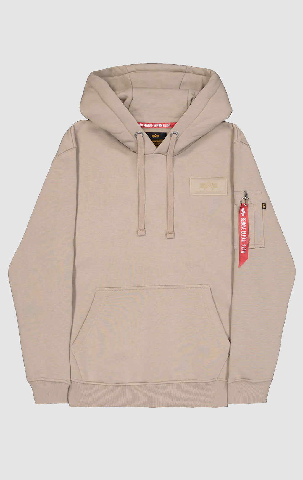 Толстовка ALPHA INDUSTRIES BACK PRINT HOODY vintage sand 
