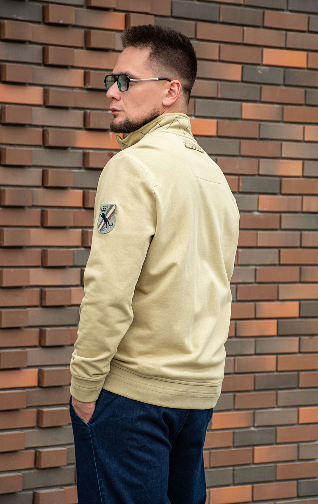 Олимпийка AERONAUTICA MILITARE SS 24 m/TR sage green (FE 1881) 