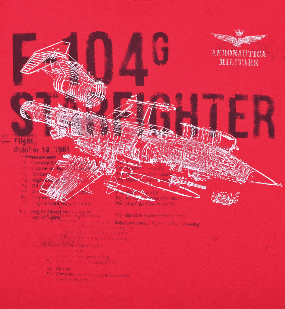 Футболка AERONAUTICA MILITARE red chili pepper (TS 1513) 