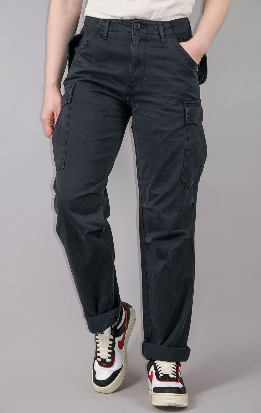 Брюки-карго парашюты ALPHA INDUSTRIES M-65 PANT black 