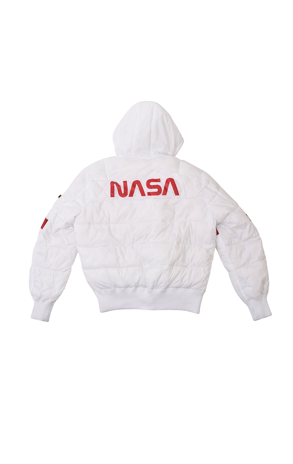 Куртка ALPHA INDUSTRIES HOODED PUFFER FD NASA white 