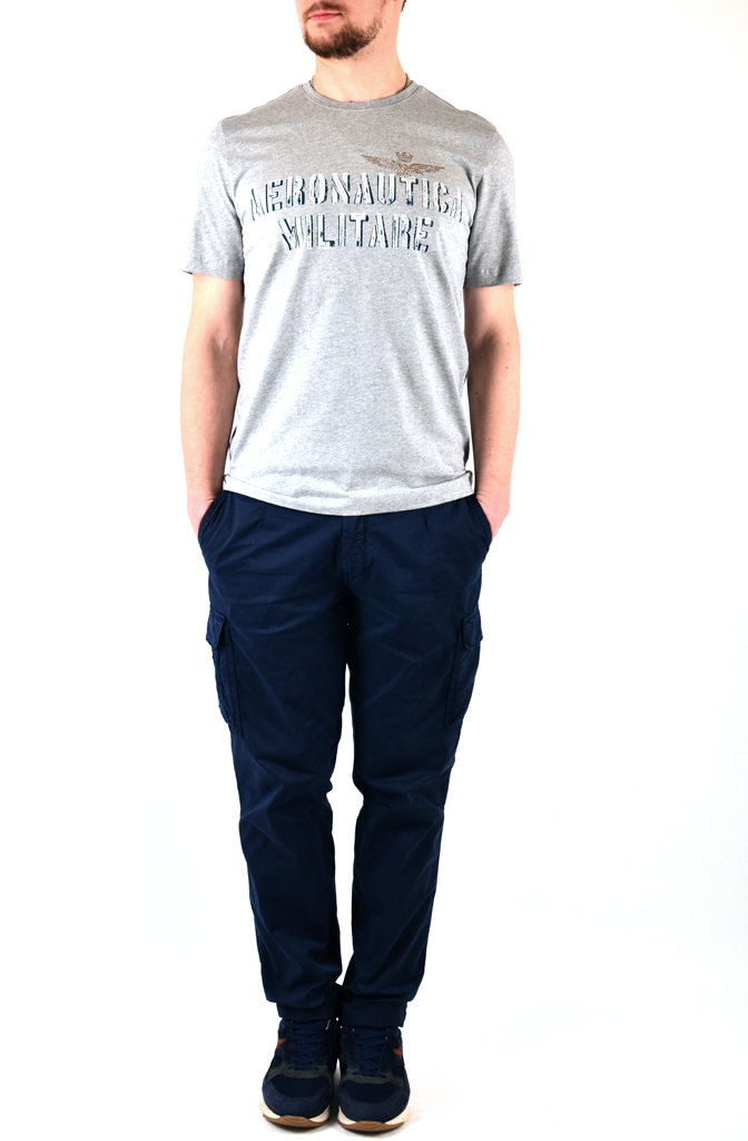 Футболка AERONAUTICA MILITARE grigio melange (TS 1473)