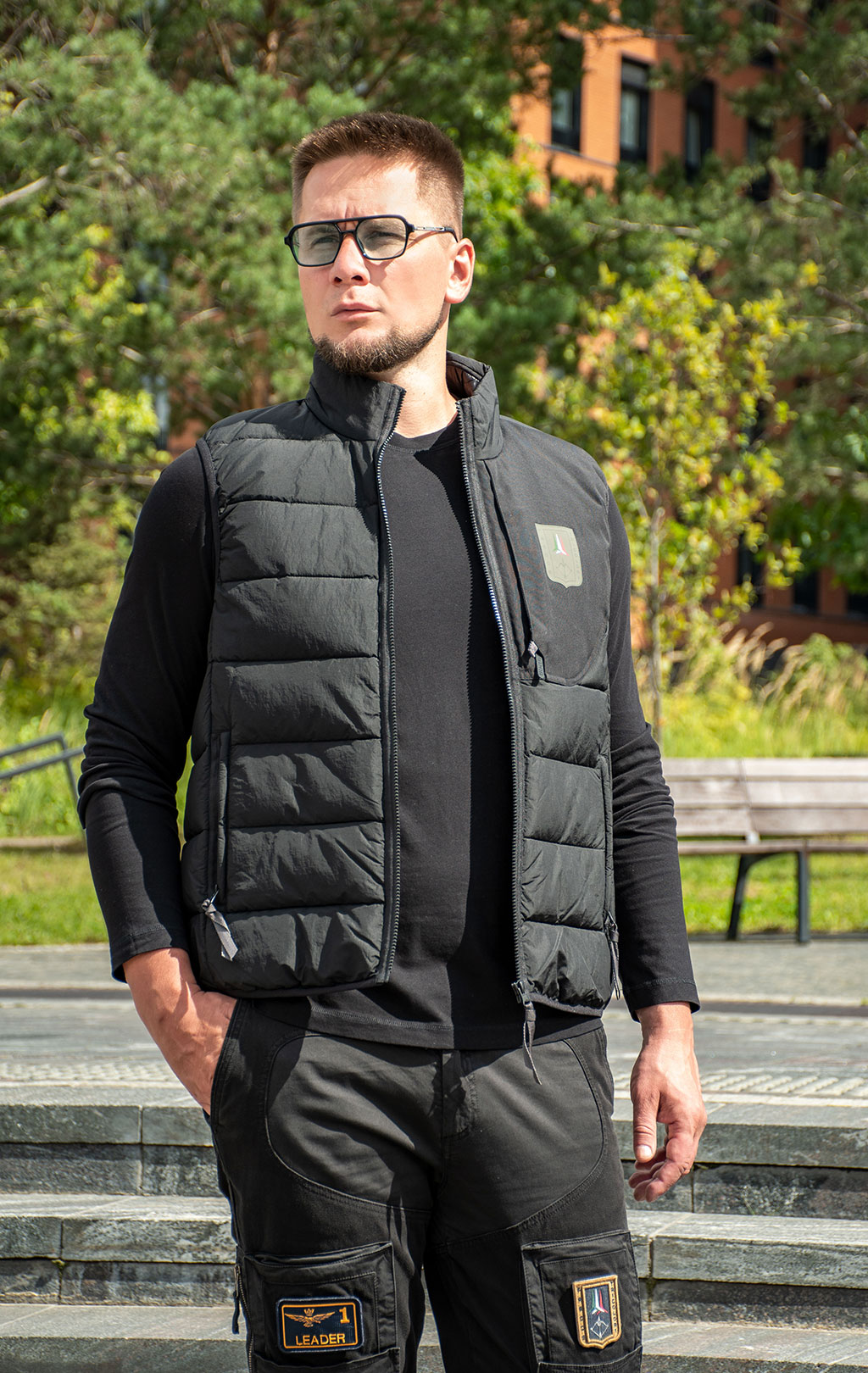 Жилет AERONAUTICA MILITARE FW 25/26/CN jet black (AB 3023) 
