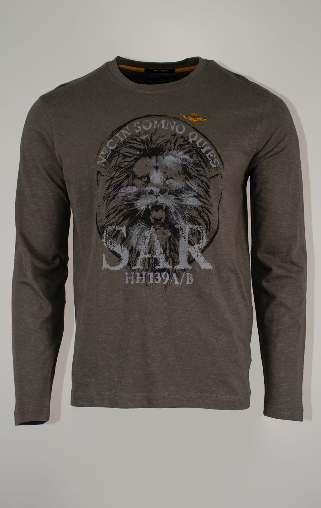 Лонгслив AERONAUTICA MILITARE FW 25/26/BD beluga grey (TS 2485) 