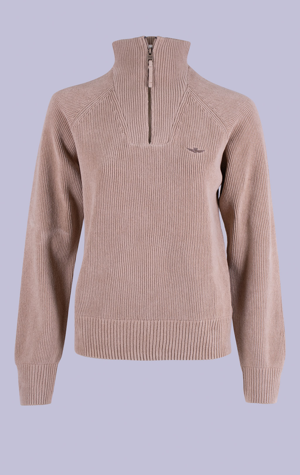 Женский свитер AERONAUTICA MILITARE FW 26/27/IN silver mink (MA 1640) 