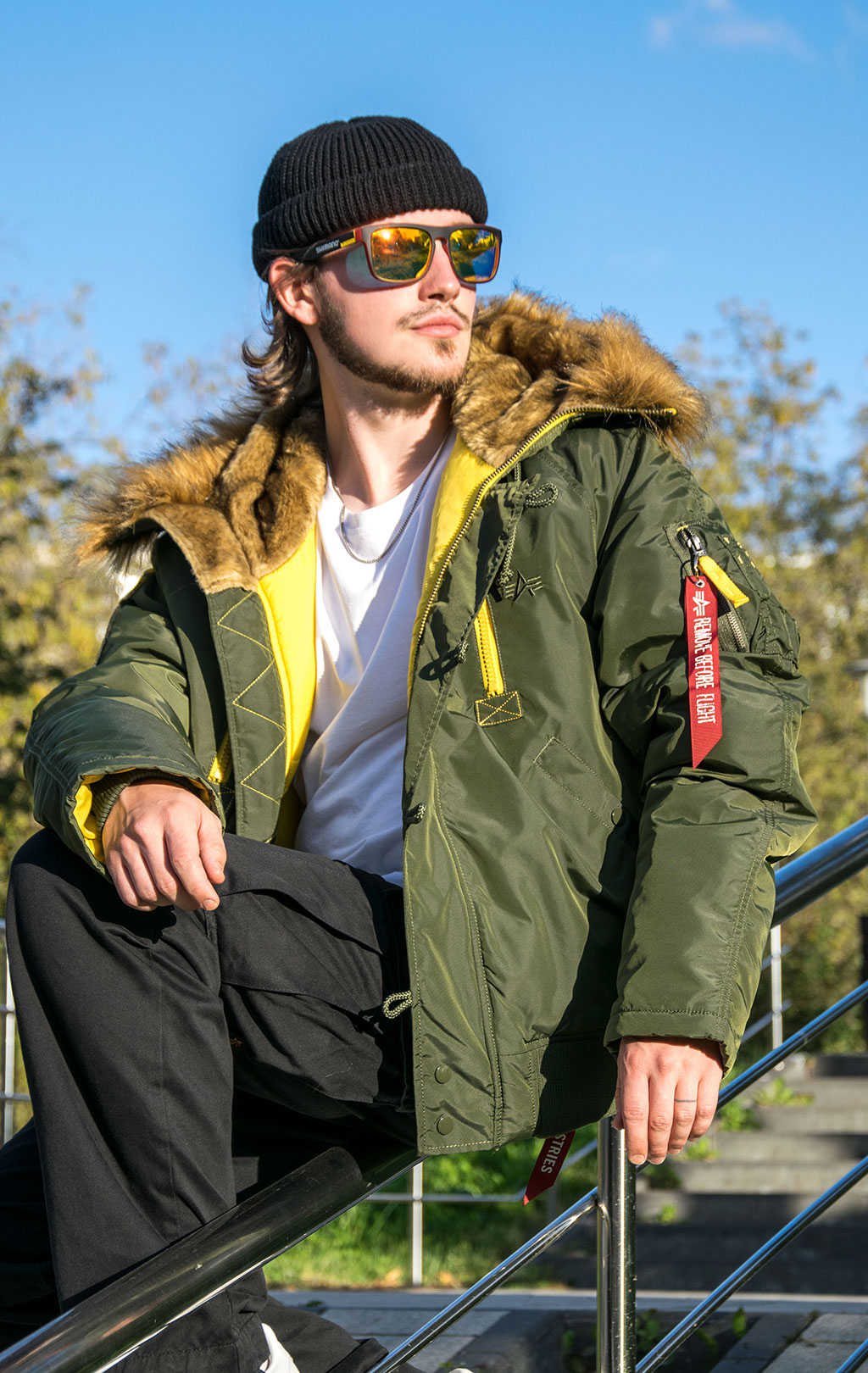 Аляска короткая ALPHA INDUSTRIES PPS N-2B dark green 